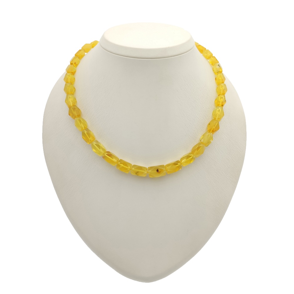 Бусы "Конфетка" из янтаря 